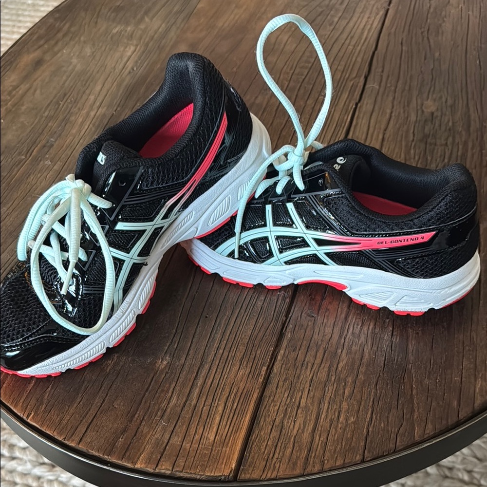ASICS Black and Blue Running Shoes